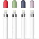 pour Apple Crayon Pac - 4 Couleurs Combo (Midnight Bleu, Lavande, Menthe, Rouge)