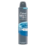 Dove Men+Care Advanced Clean Comfort Anti-Perspirant Aerosol Deodorant Spray with Triple Action technology & ¼ moisturising cream for 72 hour protection against sweat and odour 200 ml