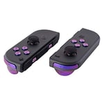 eXtremeRate Purple Blue Chameleon Glossy Replacement ABXY Direction Keys SR SL L R ZR ZL Trigger Buttons and Springs, Full Set Buttons with Tools for Nintendo Switch Joycon & Switch OLED Joy con