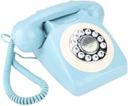 Téléphone Fixe Filaire,Téléphone Rétro Avec Cadran Rotatif,Vieux Téléphone Avec Conception D'Interférence,Anti-Électromagnétique,Bonne Décoration Pour La Maison,Hotel, Les Bureaux