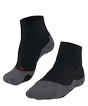 FALKE Men's TK2 Explore Short M SSO Wool Thick Anti-Blister 1 Pair Hiking Socks, Black (Black-Mix 3010), 11-12.5