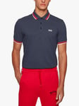 BOSS Paddy Short Sleeve Polo Shirt, Navy