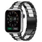 Metallrem För Apple Watch Ultra 49mm 8 7 45mm 41mm rostfritt stål smart watch armband För iwatch 6 5 4 3 SE 44mm 42mm 40mm Black silver iWatch Ultra 49mm