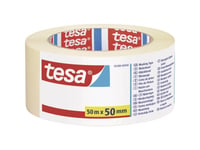 Tesa 05288, Maskeringstejp För Målning, Papper, Beige, 4 Dagar, 50 M, 50 Mm