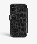 The Case Factory iPhone X/XS Plånboksfodral Lizard Black