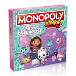 Winning Moves Gabby's Dollhouse Monopoly Junior Board Game, Buy Panda Paws, Kirry Fairy, Baby Box, DJ Catnip and trade your way to success, great gift for ages 6 plus