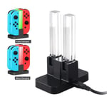 4 En 1 Chargeur Compatible Avec Manettes Joy-Con Nintendo Switch, Station De Charge Avec Indicateur Led Compatibel Avec Nintendo ... Mkk59