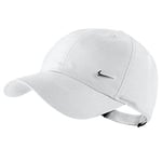 Nike Kid's Metal Swoosh Heritage 86 Cap - White/Metallic Silver, One Size