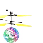 Hand Operated Drones, Quad Induction Levitation Ufo, Portable 360° Rotating Anticollision Helicopter Kids Toys with Shinning LED Lights, for Indoor Boys Girls,A