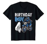 Youth Motocross MX 4th Gift 4 Year Old Dirt Bike Birthday Party T-Shirt