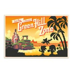 Grupo Erik Sonic The Hedgehog - Come Play At Beautiful Green Hill Zone Poster - 36 x 24 inches / 91.5 x 61 cm - Shipped Rolled Up - Cool Posters - Art Poster - Posters & Prints - Wall Posters