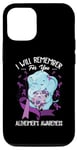 iPhone 12/12 Pro I Will Remember You Alzheimer's Awareness Purple Elephant Case