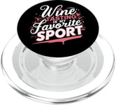 La dégustation de vin est ma boisson préférée pour le sport PopSockets PopGrip pour MagSafe