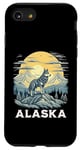 Coque pour iPhone SE (2020) / 7 / 8 Destination de vacances Loup gris de l'Alaska