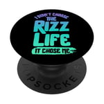 The Rizz Life - Jeu amusant Alpha Gen Z Slang Rizz PopSockets PopGrip Adhésif