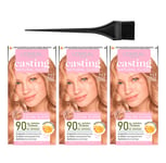 Lot de 3 cheveux L'Oréal Casting Natural Gloss Nude couleur toutes couleurs