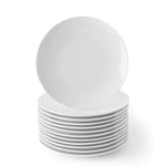 Holst Porzellan MA 124 Lot de 12 assiettes plates, en porcelaine, 24 cm