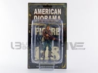 AMERICAN DIORAMA 1/18 - FIGURINES WWII USA SOLDIER 2 WITH RIFFLE 77411