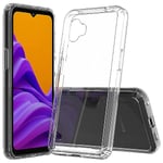 Hård akryl baksida + mjuk TPU stöttålig genomskinligt anti-gul slimfodral för Samsung Galaxy Xcover 6 Pro