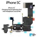 NEW iPhone 5C Replacement Charging Dock/Port with Headphone Jack BLACK