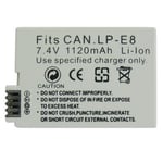 Canon LP-E8 7.4V 1120mAh Batterie rechargeable appareil photo numérique Canon