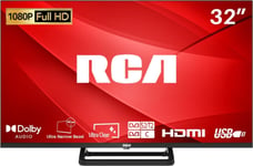 RCA 32 Inch FHD TV, Bezeless Design Freeview 32" Standard TV - Narrow Bezel