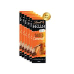 Lindt HelloSalted Caramel Bar, 100 g, Pack of 6