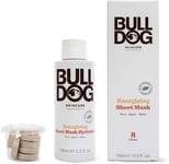 BULL DOG Skincare for Men Energising Bamboo 8 Sheet Masks 100ml Hydration Pack 