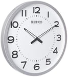 Seiko Horloge Murale Ultra Moderne avec Cadre argenté 50,8 cm