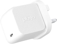 Playa USB-PD GaN 30W Fast UK Wall Charger iPhone, MacBook Pro, iPad Pro Adapter