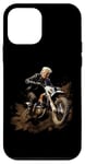 Coque pour iPhone 12 mini Brraaap Funny Dirt Bike Motocross pour Riders Trump