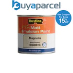 Rustins MEMLM250 Quick Dry Matt Emulsion Paint Magnolia 250ml RUSMEM250