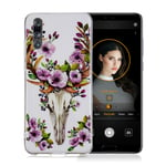 Huawei P20 Pro mobilskal silikon självlysande tryckmönster - Blommande älg