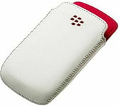 BlackBerry Leather Bag Cover Case for Curve 9380 - White