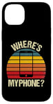 Coque pour iPhone 14 Plus Funny Vintage Retro Où est mon téléphone Smartphone Téléphone portable