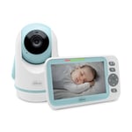 Babyphone vidéo Evolution, caméra rotative motorisée pour bébés et enfants avec écran couleur 5, portée de 220 m, vision nocturne, thermomètre, mélodies sonores blanches, microphone et haut-parleur
