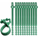 10 Pièces à Toute épreuve Attaches Végétales, 35cm Bretelles Ajustables pour Arbres Liens pour Plantes De Jardin Interlock pour Le Support De Rosier