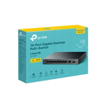 TP-LINK 10-Port Gigabit Desktop LiteWave Switch (LS1210GP) with 8-Port PoE+, GB 