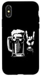 Coque pour iPhone X/XS Mug à bière Rock 'n Roll - Vintage Beer Lover