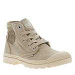 Baskets montantes FEMME Palladium beige et à lacets