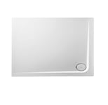 Receveur de douche en acrylique 120x90x4,8 rectangulaire AMI12D blanc