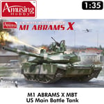 M1 ABRAMS X US Main Battle Tank MBT 1:35 Scale model kit Amusing Hobby AH35A054