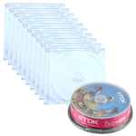 10 Mini 8cm TDK DVD+RW 1.4GB Disc +Jewel Case For Sony Canon Panasonic Camcorder