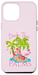 iPhone 12 Pro Max Deck The Palms Trees Christmas Lights Flamingos Coastal Case