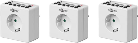 Goobay Digital timer  2 pcs.  white - controls electronic devices precisely  inconspicuous design