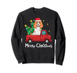 Cocker Spaniel Christmas Truck Tree Dog Mom Xmas Dog Gift Sweatshirt