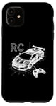 Coque pour iPhone 11 Voiture RC 3D Wireframe - Télécommande Vintage Lover Racing Lover