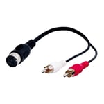 DIN till RCA-adapter 0,2 m