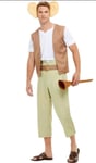 Mens Roald Dahl BFG Costume Fancy Dress Book Day Size Medium With Big Ears