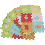 Aqrau Tapis de sol Puzzle en mousse pour enfants Type animal 3Lot de 6